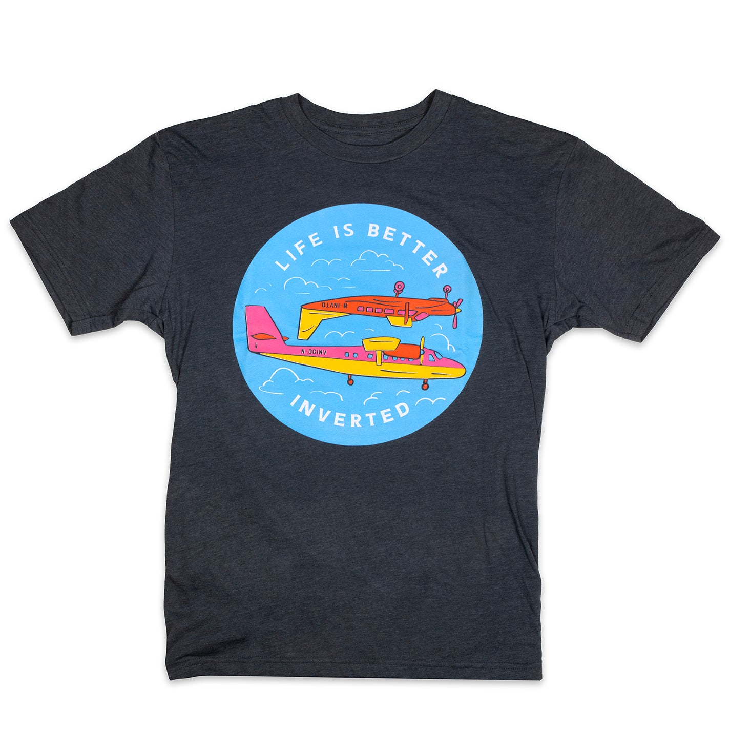 Life is Better Inverted - Grey Tee