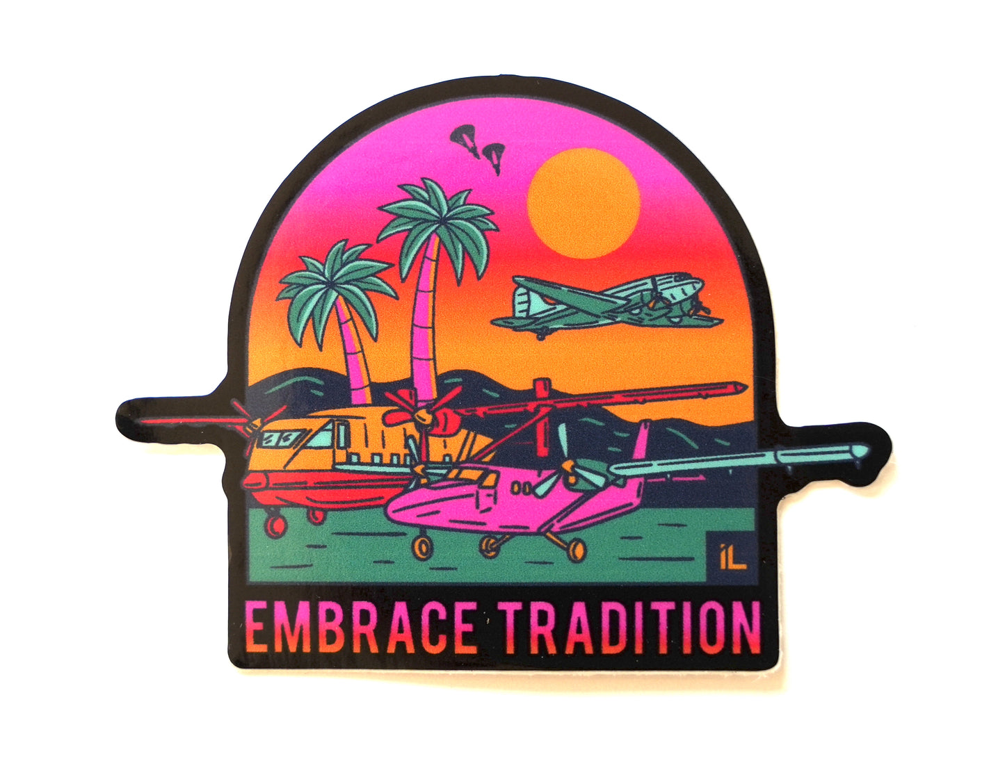 Embrace Tradition Sticker - Pink