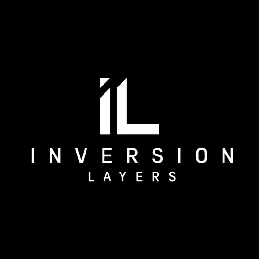 Inversion Layers Sticker - Black - 2" Square