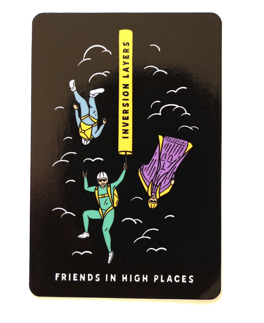 Yellow Friends in High Places Sticker