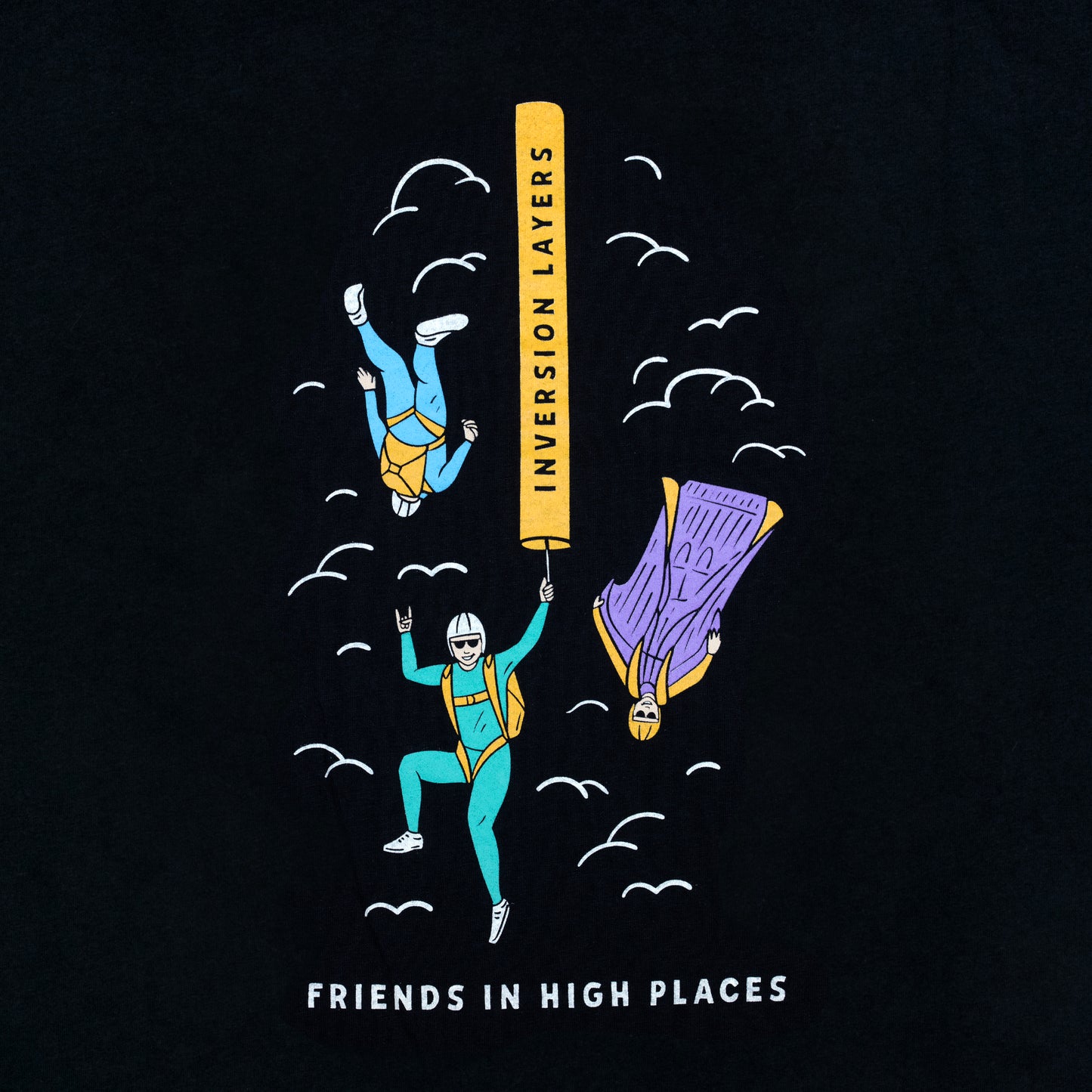 Yellow Friends in High Places Tee